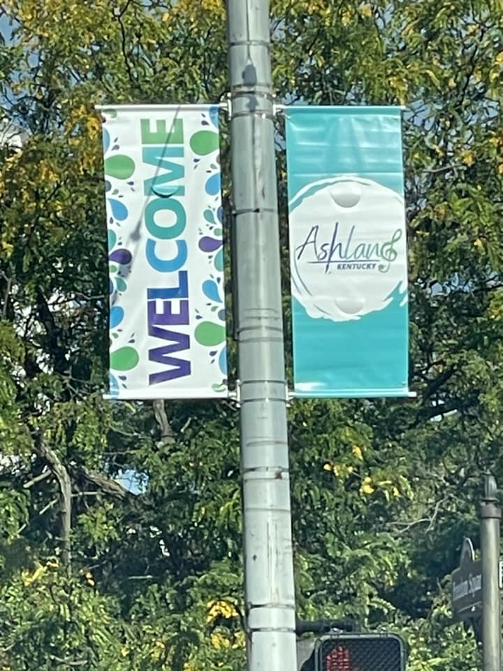 Welcome to Ashland, Kentucky street pole banners